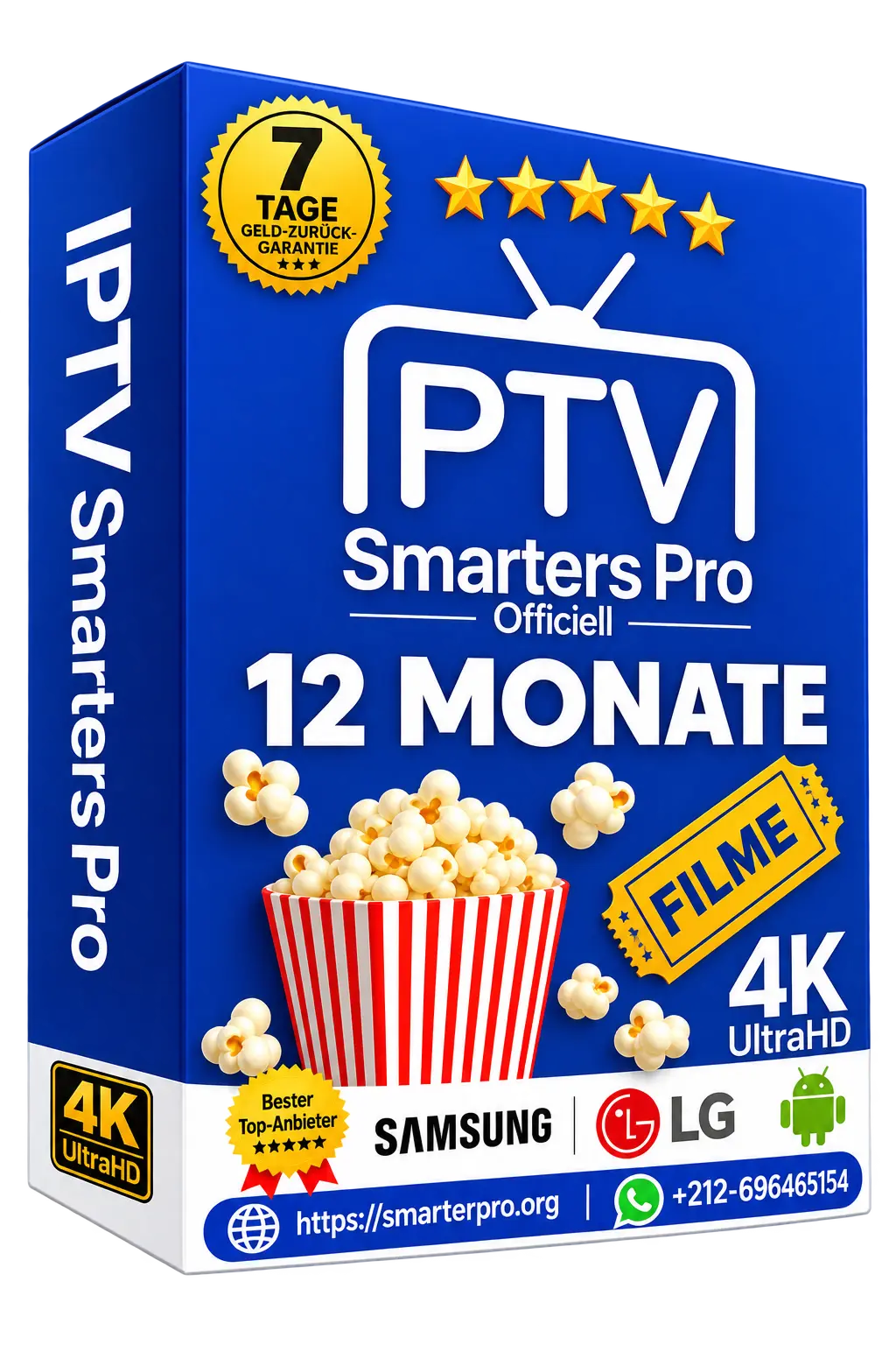 Abonnement IPTV SMARTERS PRO 12 mois | meilleur lecteur iptv