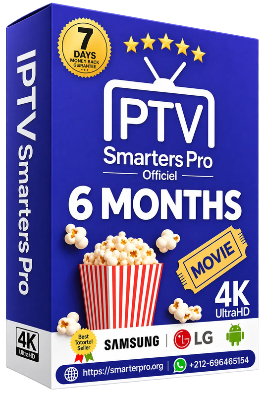 IPTV Premium Smarters Pro Abo (6 Monate) - 4K UHD Qualität